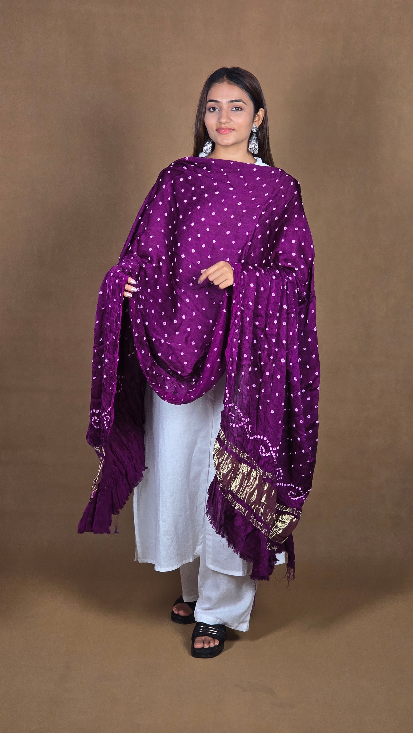 Modal Silk Bandhej Dupatta