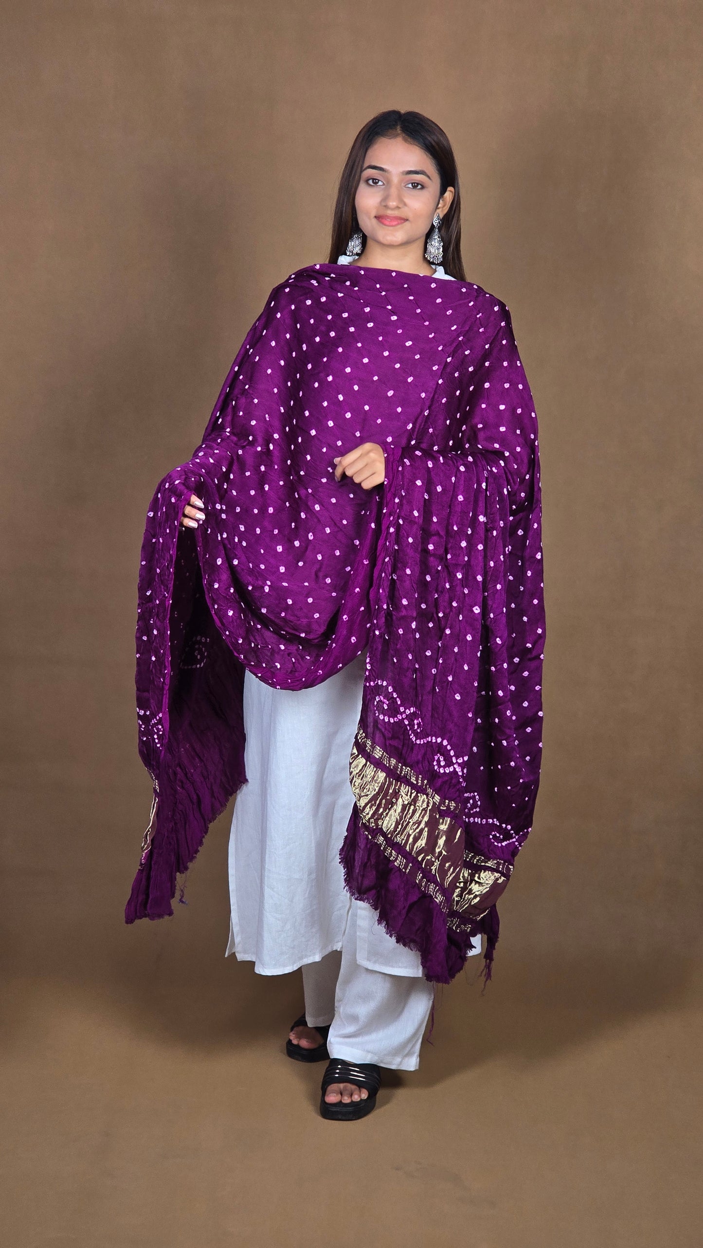 Modal Silk Bandhej Dupatta