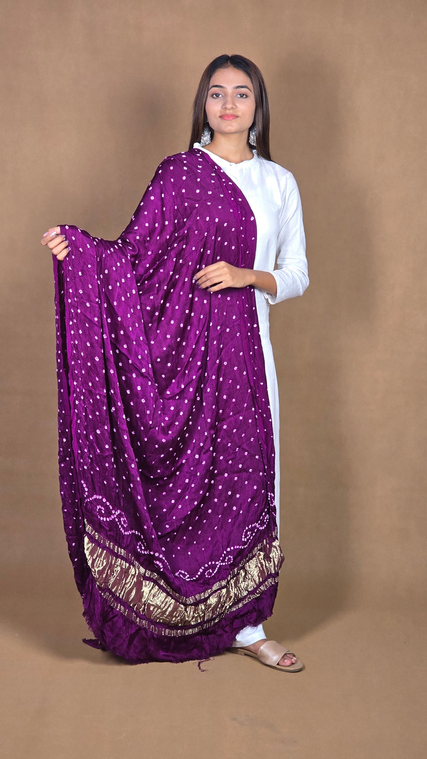 Modal Silk Bandhej Dupatta