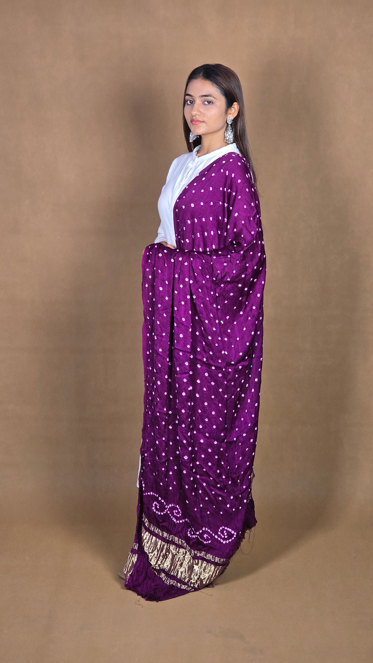 Modal Silk Bandhej Dupatta