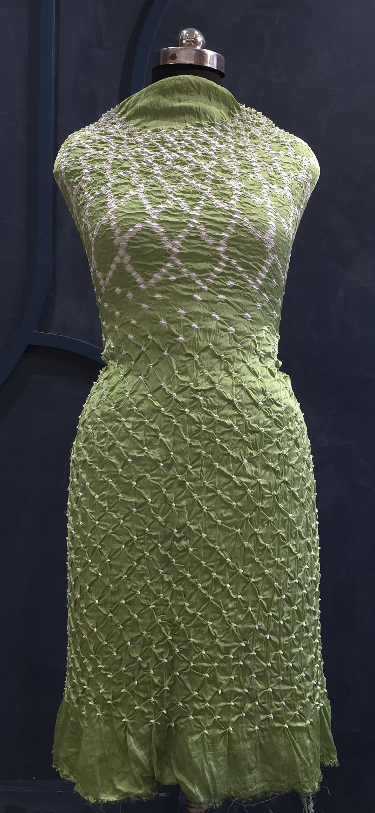 Unstitched Bandhej Kurta