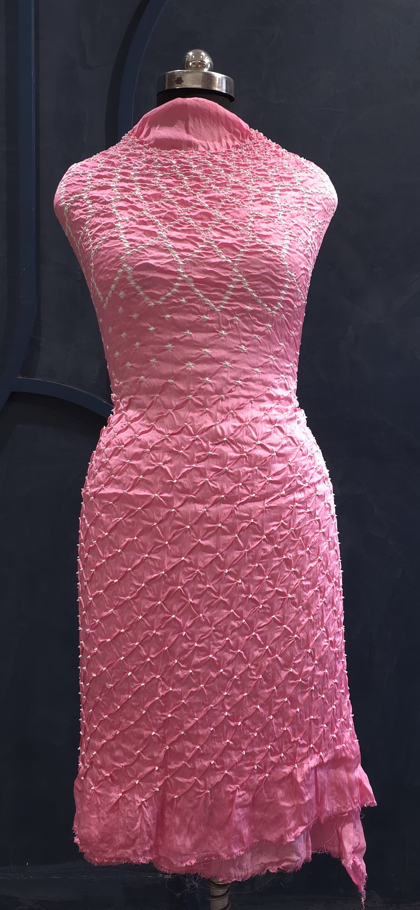 Unstitched Bandhej Kurta