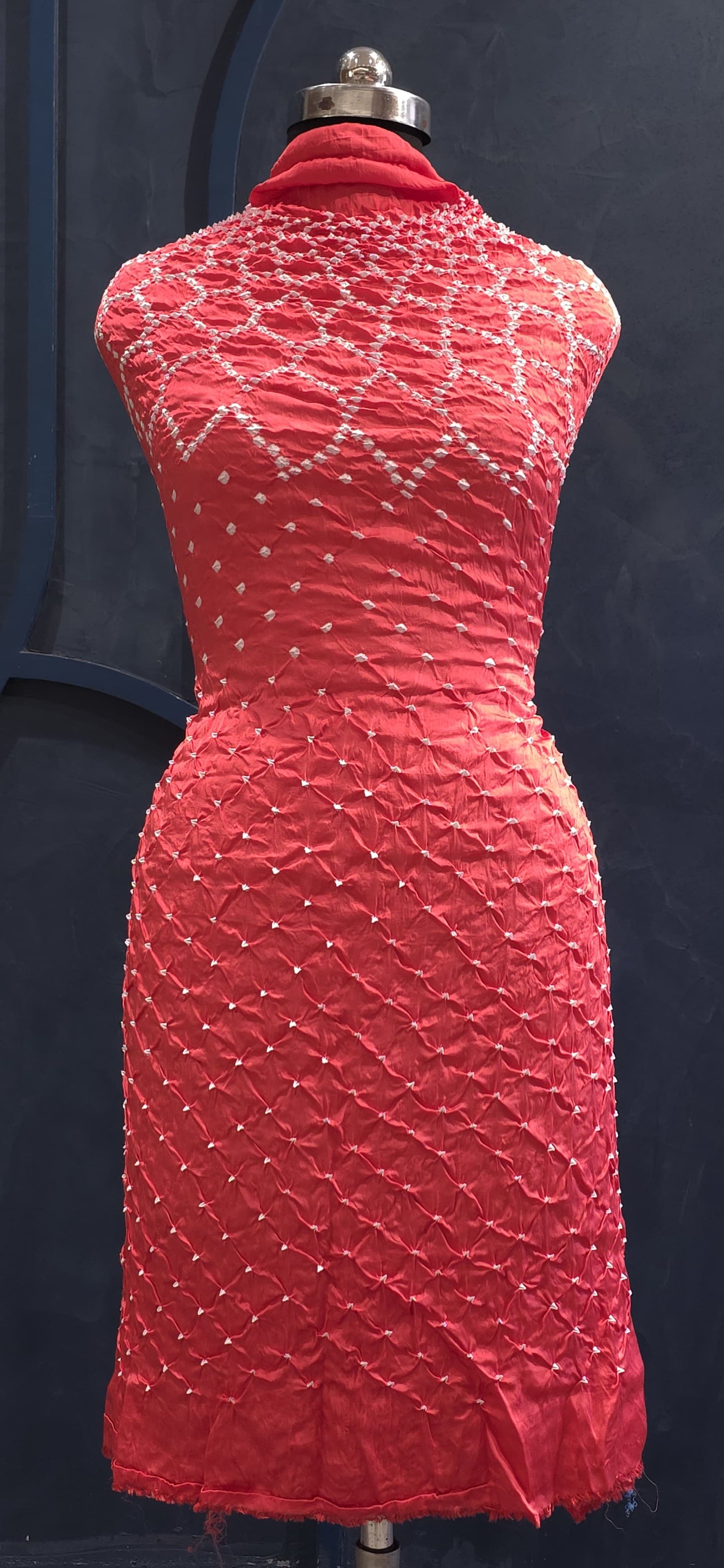 Unstitched Bandhej Kurta