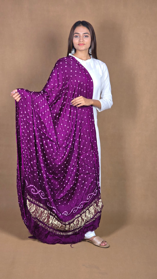 Modal Silk Bandhej Dupatta