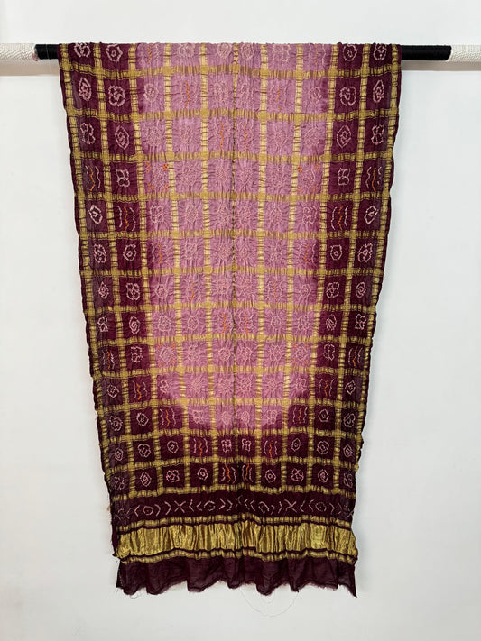 Pure gajji silk bandhani gharchola dupatta