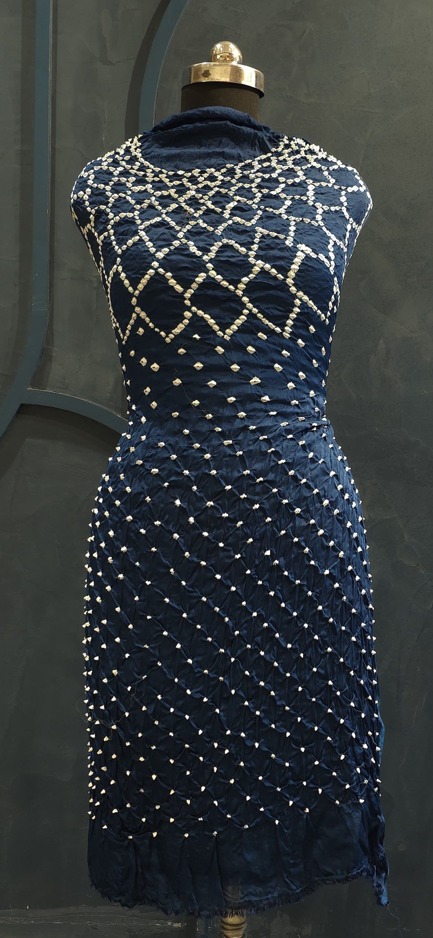 Unstitched Bandhej Kurta
