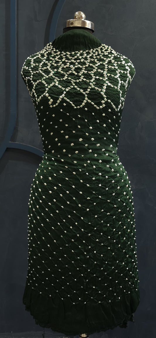Unstitched Bandhej Kurta